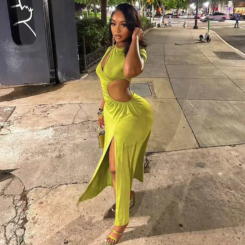 Cutout Twist Maxi Dress