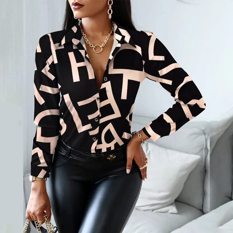 Julia Fashion - Women Fashion Shirt Lady Long Sleeve Blouse