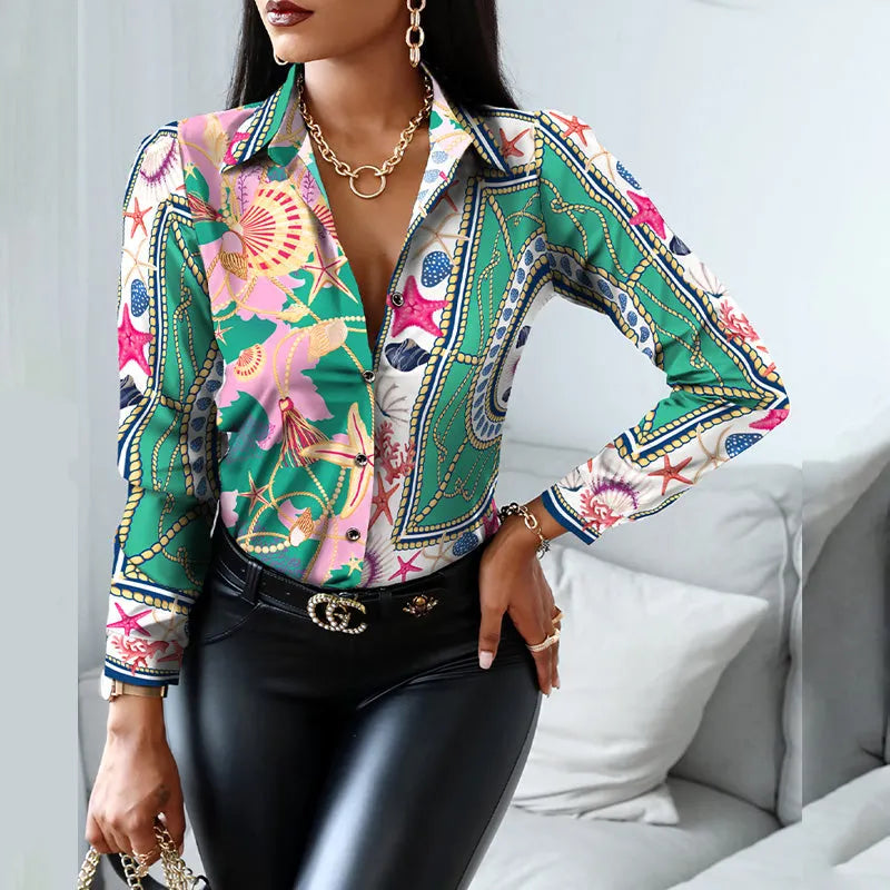 Julia Fashion - Women Fashion Shirt Lady Long Sleeve Blouse