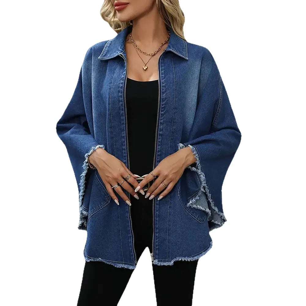 Fashion Loose Lapels Batwing-sleeved Jacket