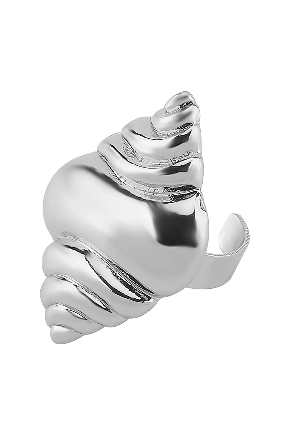 Alloy Conch Design Stud Earrings Rings Necklace Set