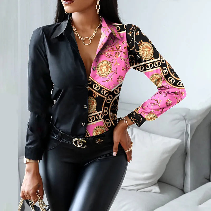 Julia Fashion - Women Fashion Shirt Lady Long Sleeve Blouse