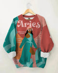 Fashion Brown Girl Long Sleeve Sweatshirt