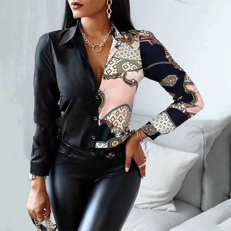 Julia Fashion - Women Fashion Shirt Lady Long Sleeve Blouse