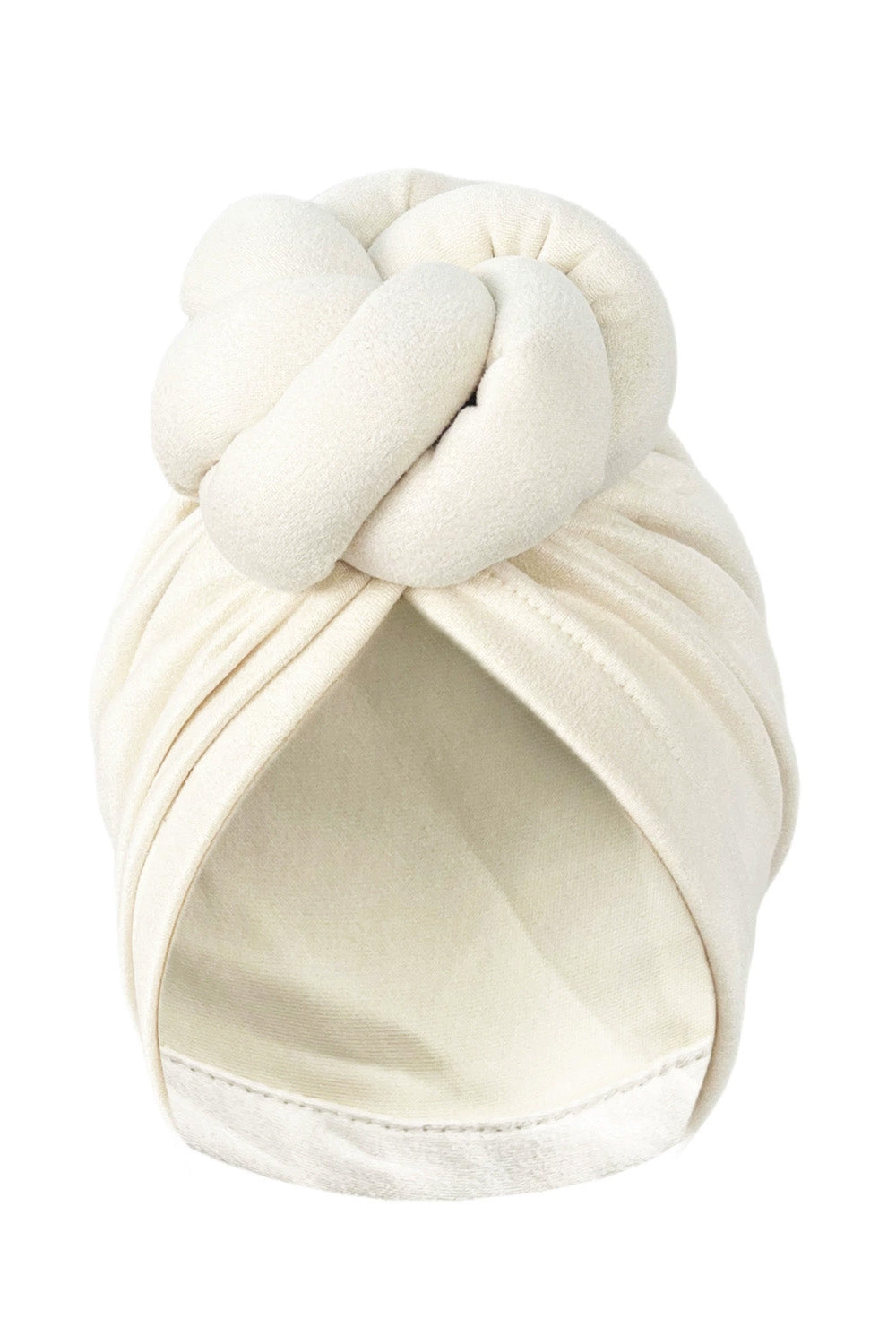 Fashionable Solid Color Twisted Knot Head Wrap Turban Hat