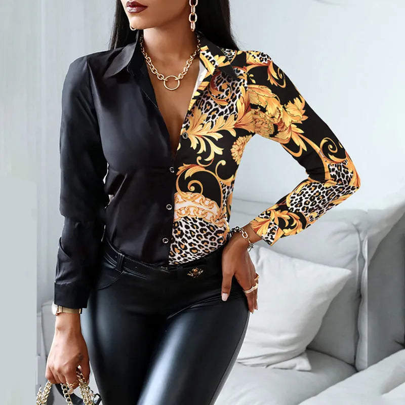 Julia Fashion - Women Fashion Shirt Lady Long Sleeve Blouse