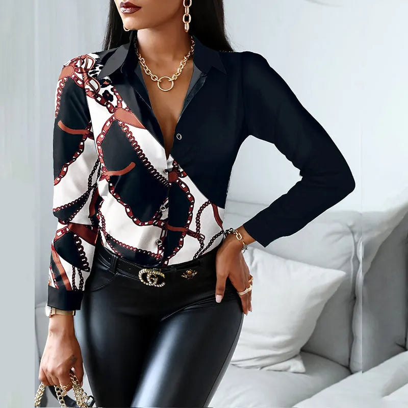 Julia Fashion - Women Fashion Shirt Lady Long Sleeve Blouse